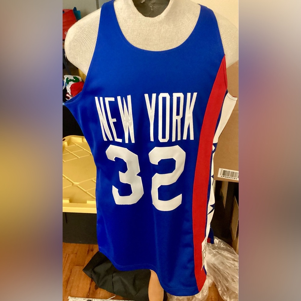 New Jersey Nets Authentic Mitchell & Ness Julius Dr. J Erving Jersey